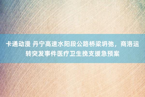 卡通动漫 丹宁高速水阳段公路桥梁坍弛，商洛运转突发事件医疗卫生挽支援急预案