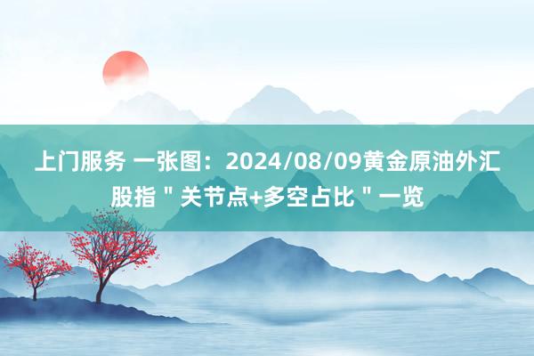 上门服务 一张图：2024/08/09黄金原油外汇股指＂关节点+多空占比＂一览