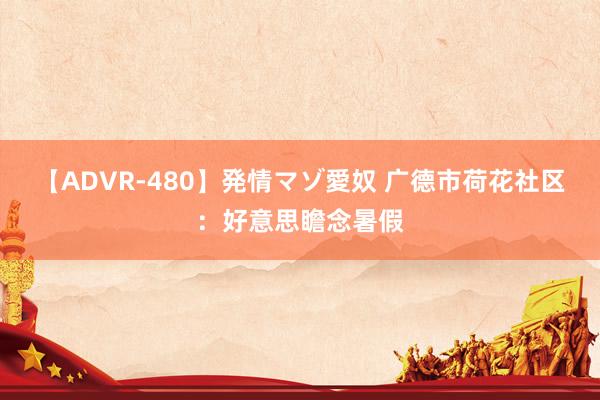 【ADVR-480】発情マゾ愛奴 广德市荷花社区：好意思瞻念暑假