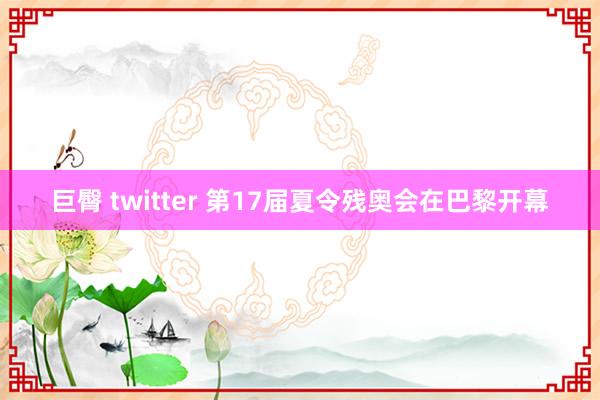 巨臀 twitter 第17届夏令残奥会在巴黎开幕