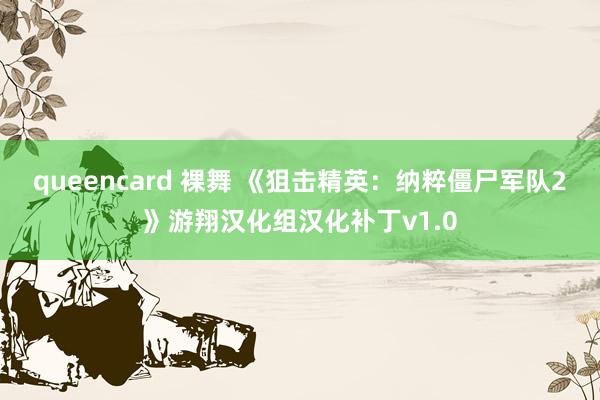 queencard 裸舞 《狙击精英：纳粹僵尸军队2》游翔汉化组汉化补丁v1.0