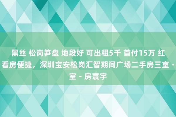 黑丝 松岗笋盘 地段好 可出租5千 首付15万 红本在手 看房便捷，深圳宝安松岗汇智期间广场二手房三室 - 房寰宇