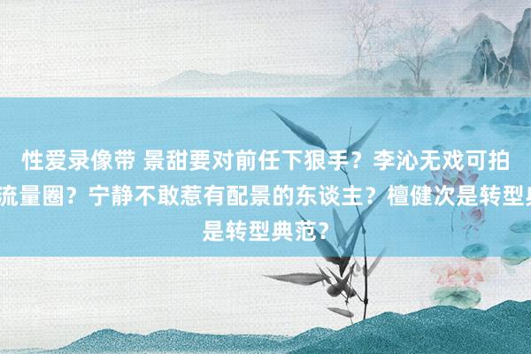 性爱录像带 景甜要对前任下狠手？李沁无戏可拍重回流量圈？宁静不敢惹有配景的东谈主？檀健次是转型典范？